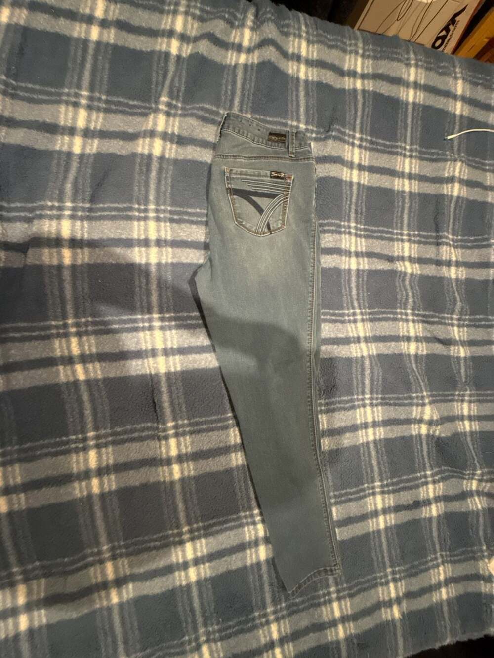 Seven7 Women's Blue Denim Skinny Jeans